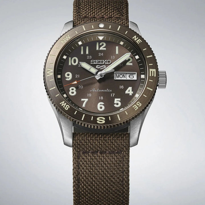 Seiko 5 Sports HDB009K1 Brown Dial Men&