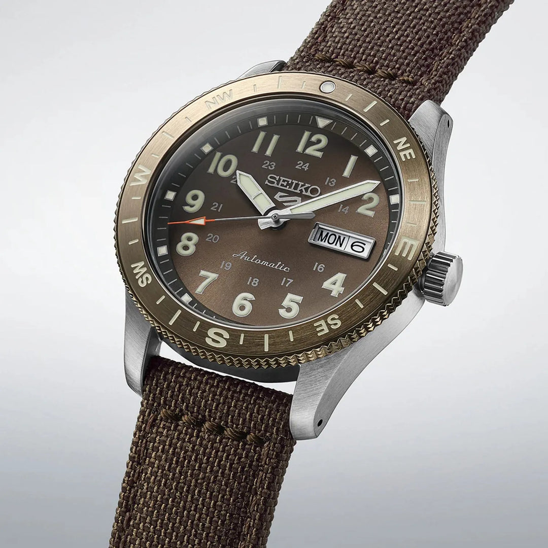 Seiko 5 Sports HDB009K1 Brown Dial Men&