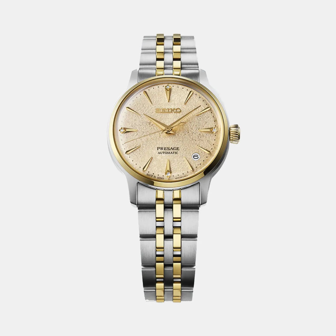 Seiko Presage SRPL64J1 Gold Dial Men&