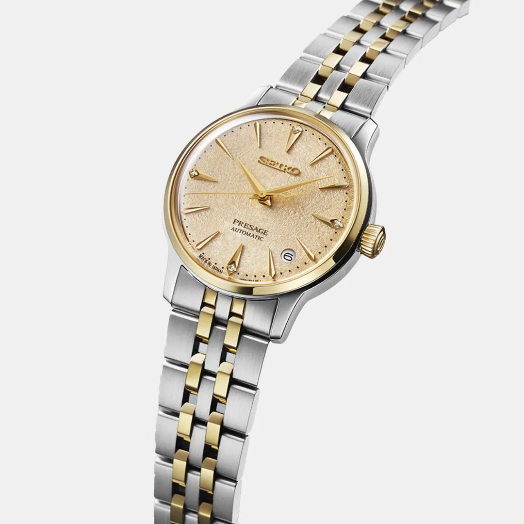 Seiko Presage SRPL64J1 Gold Dial Men&
