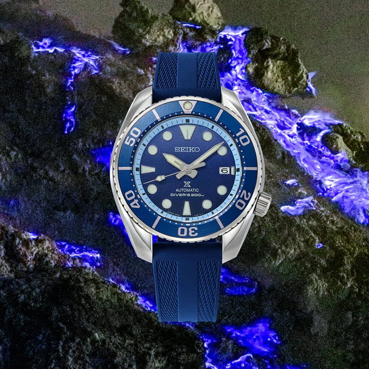 Seiko Prospex Blue Fire Crater Limited Edition Automatic Men&