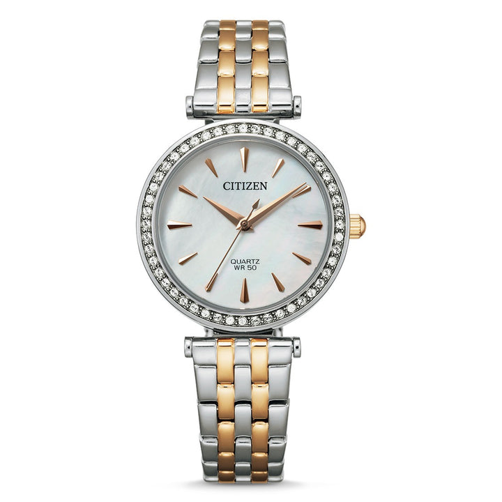 CITIZEN QUARTZ GENTS WATCH MOTHER-OF-PEARL DIAL - ER0216-59D