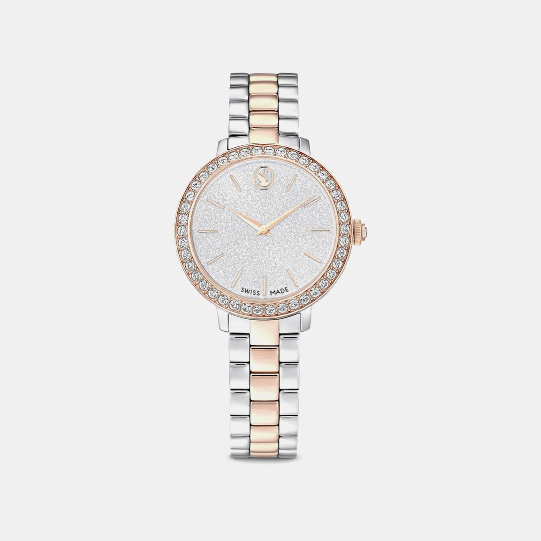 Swarovski Matrix 5715028 Rose Gold-Tone Silver Dial Women&
