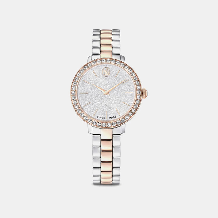 Swarovski Matrix 5715028 Rose Gold-Tone Silver Dial Women&