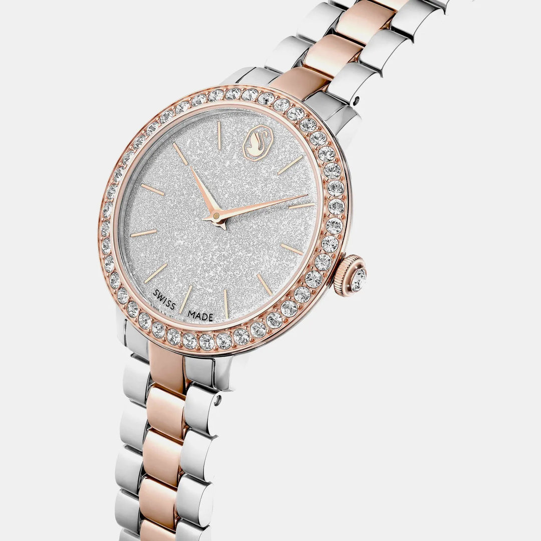 Swarovski Matrix 5715028 Rose Gold-Tone Silver Dial Women&