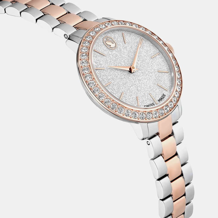 Swarovski Matrix 5715028 Rose Gold-Tone Silver Dial Women&