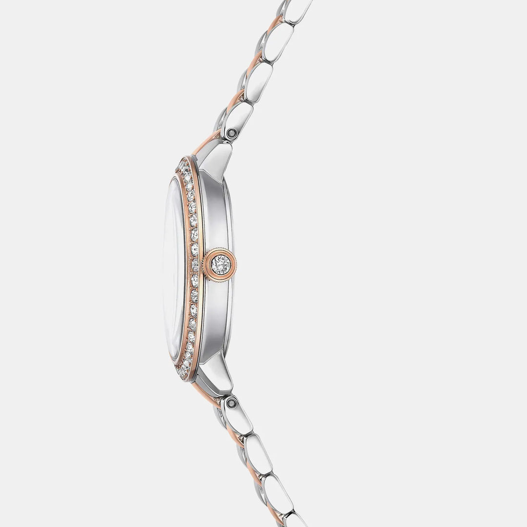 Swarovski Matrix 5715028 Rose Gold-Tone Silver Dial Women&