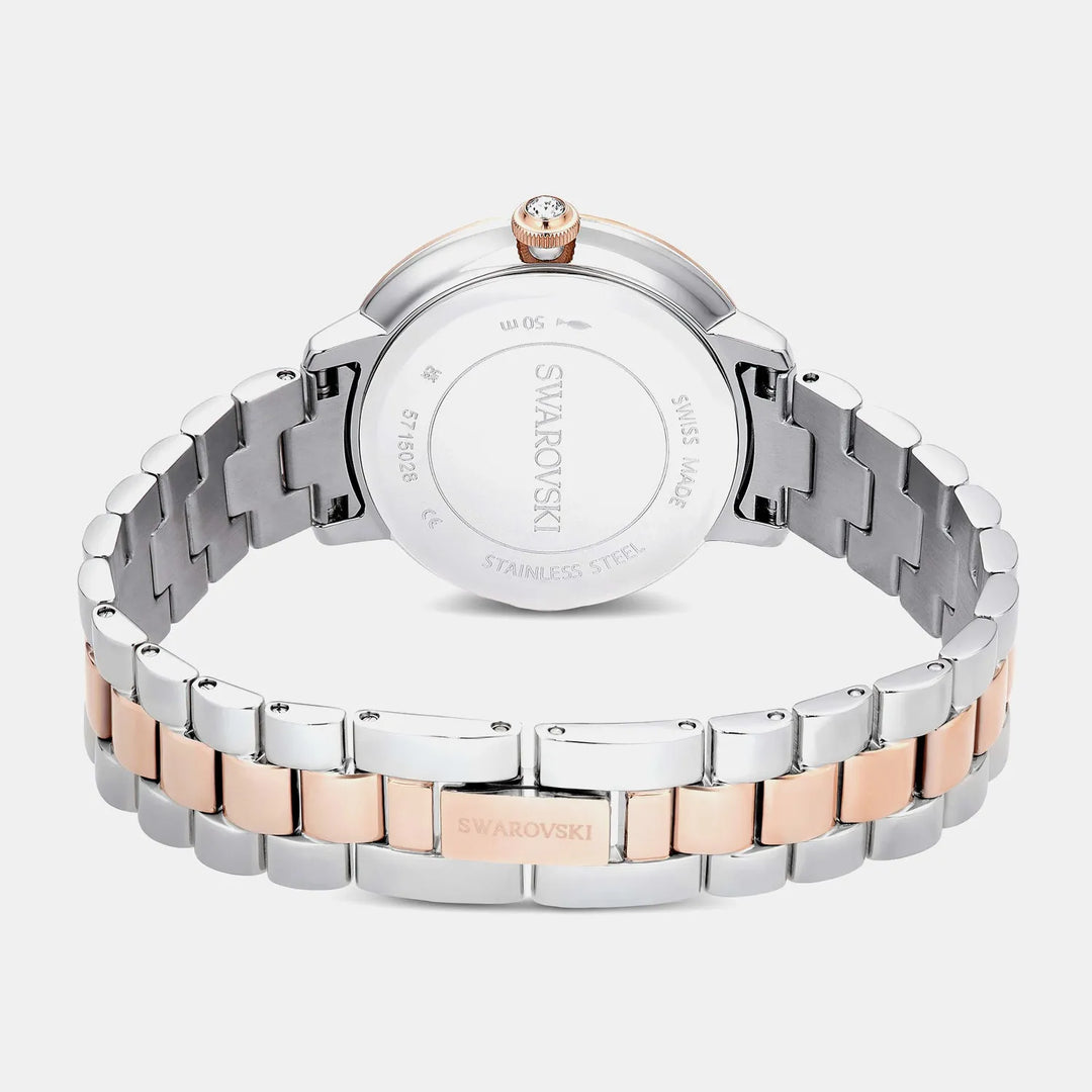 Swarovski Matrix 5715028 Rose Gold-Tone Silver Dial Women&