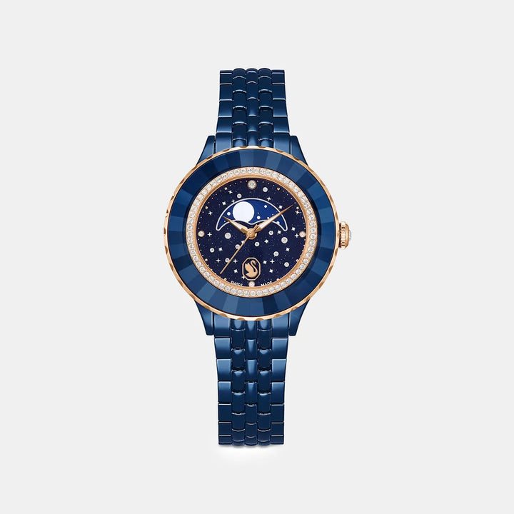 Swarovski Octea Moon 5743701 Blue Dial Women&