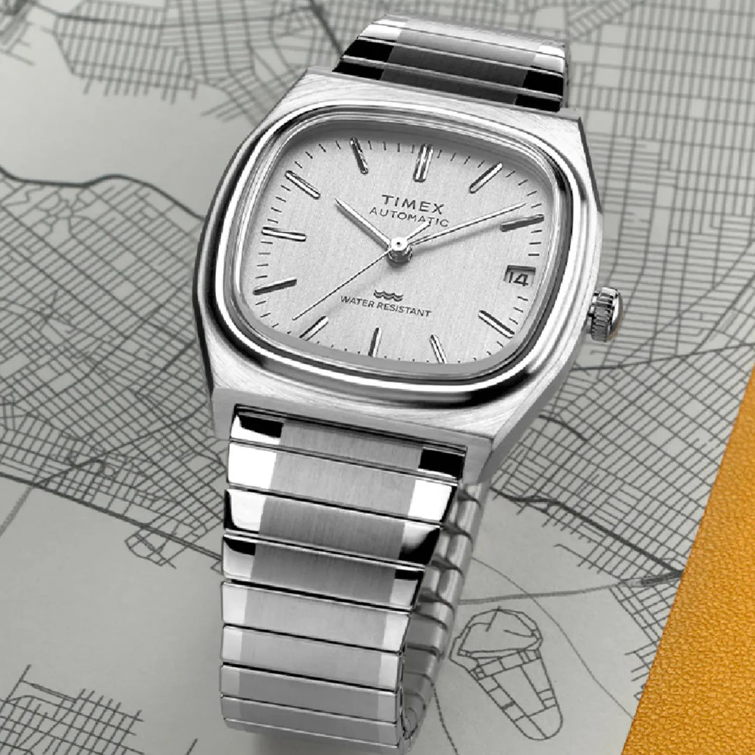 Timex 1983 E Line Reissue TW2W70800UJ Silver Dial Men&