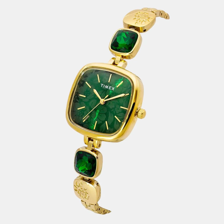 Timex Fria TWEL21000 Green Dial Women&