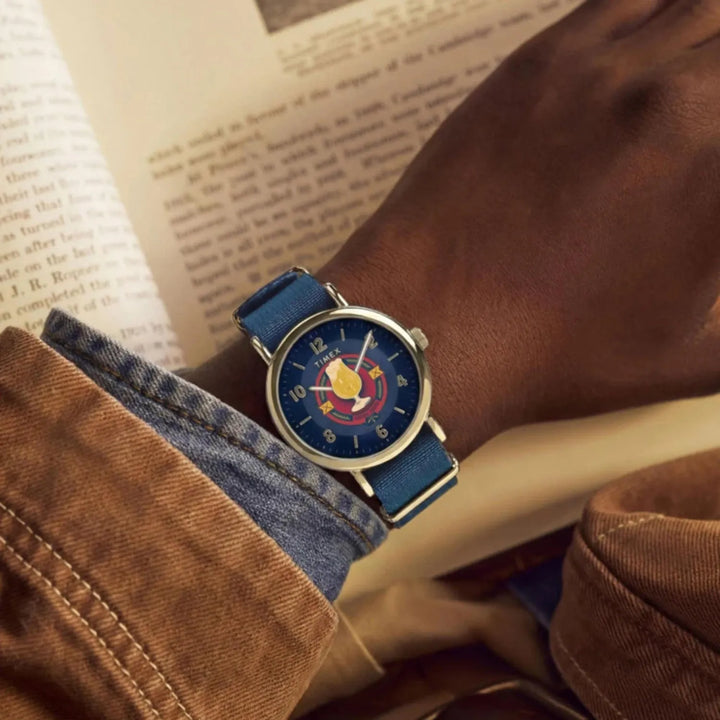 Timex Harry Potter Weekender TW2Y76100 Blue Dial Men&