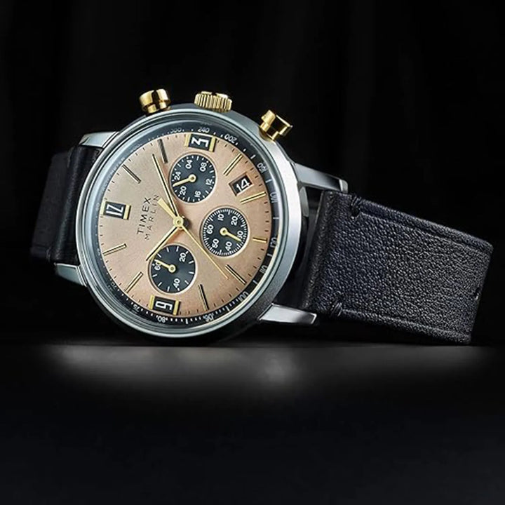 Timex Marlin TWEG26709 Champagne Dial Chronograph Men&