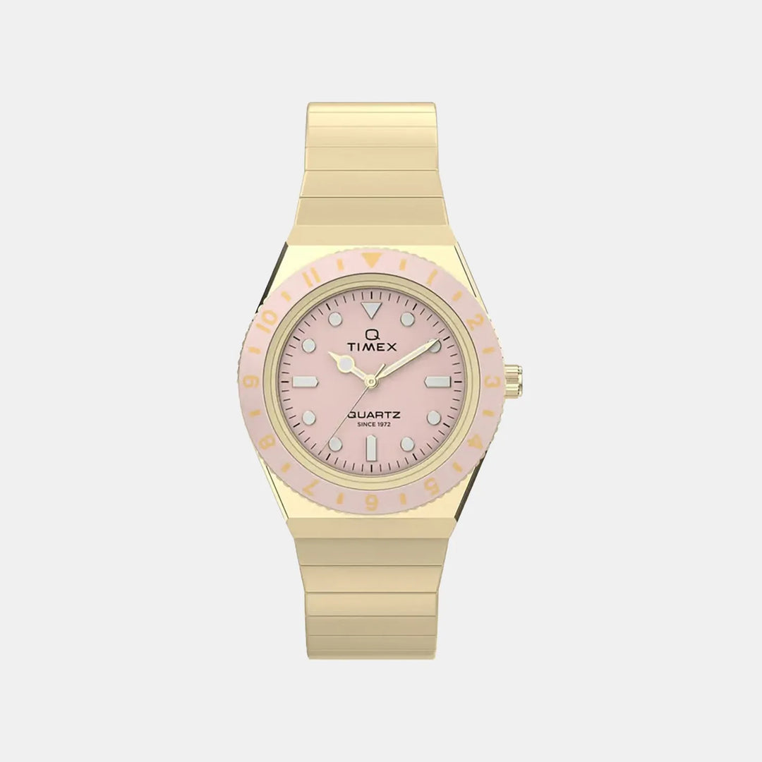 Timex Q TW2Y57400UJ Pink Dial Women&