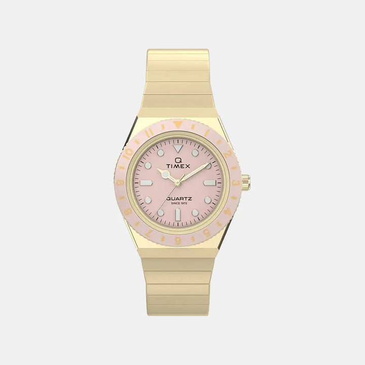 Timex Q TW2Y57400UJ Pink Dial Women&