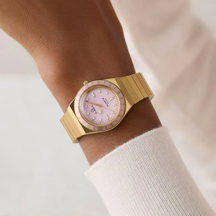 Timex Q TW2Y57400UJ Pink Dial Women&