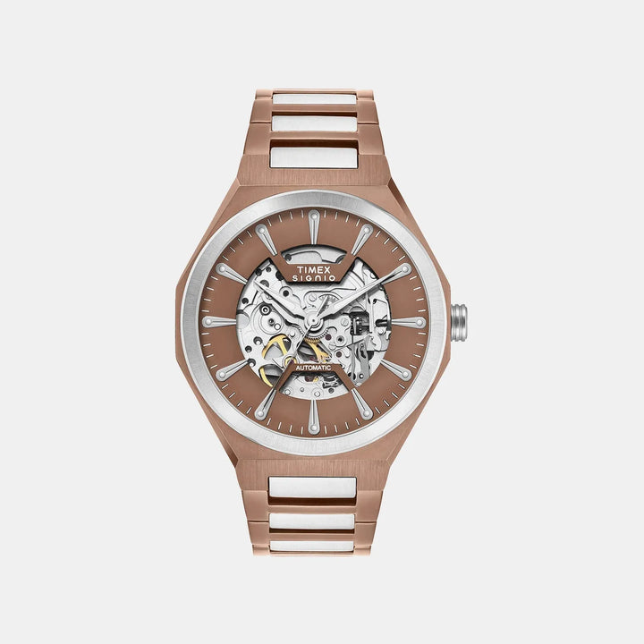 Timex Signio Automatic TWEG33901 Brown Dial Men&