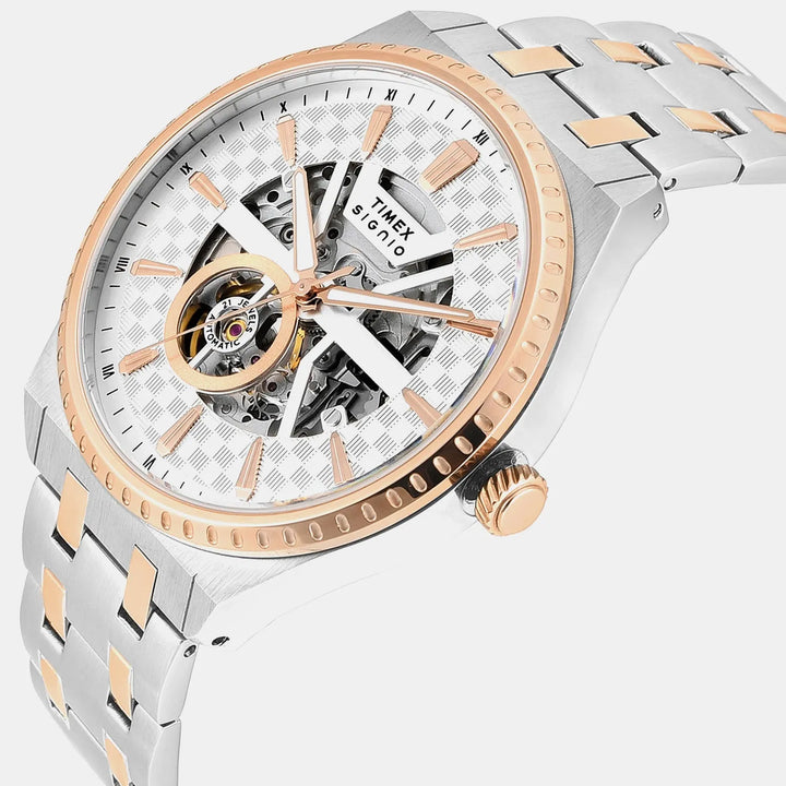 Timex Signio Silver Dial Men&