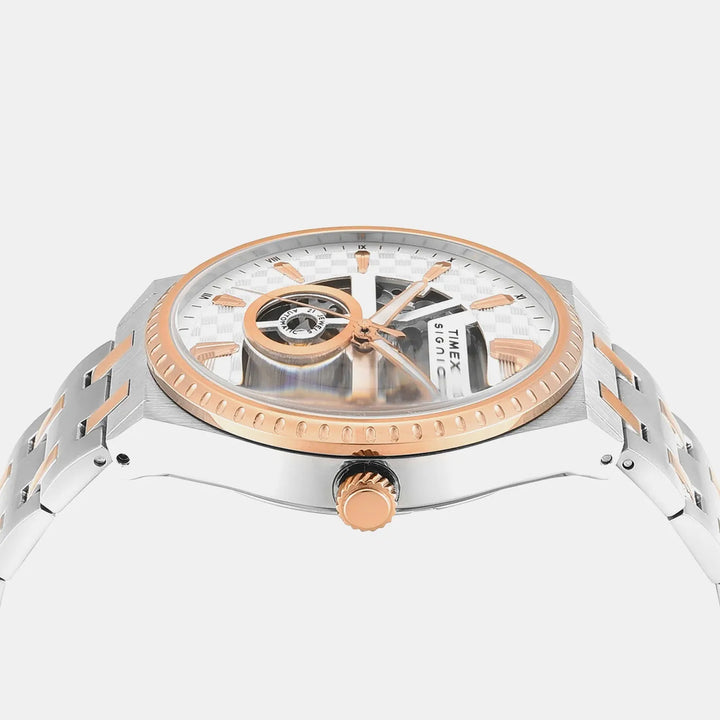 Timex Signio Silver Dial Men&