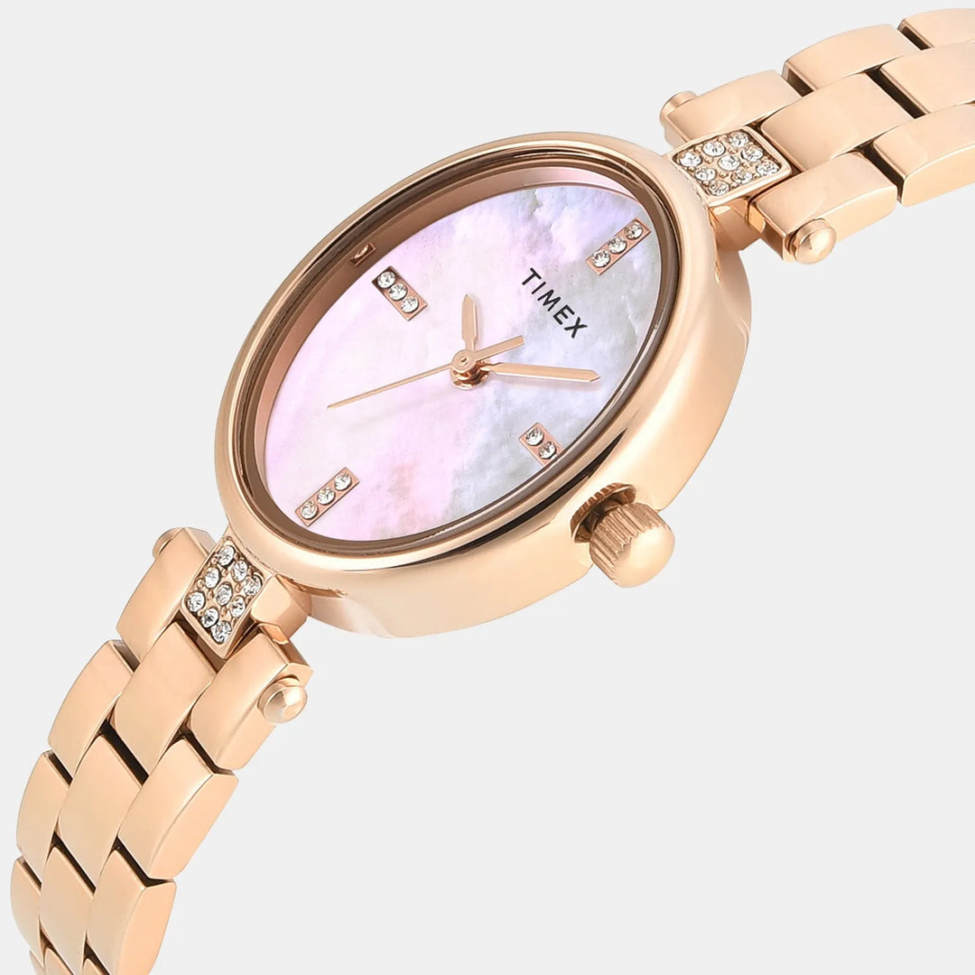 Timex Trend TWEL27200 Mother of Pearl Dial Women&