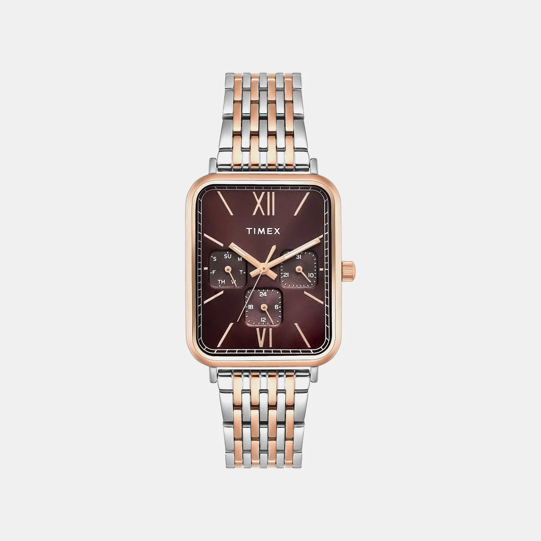 Timex Trendline TWEG34601 Brown Dial Multi-Function Men&