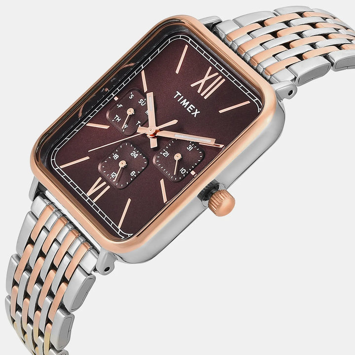 Timex Trendline TWEG34601 Brown Dial Multi-Function Men&