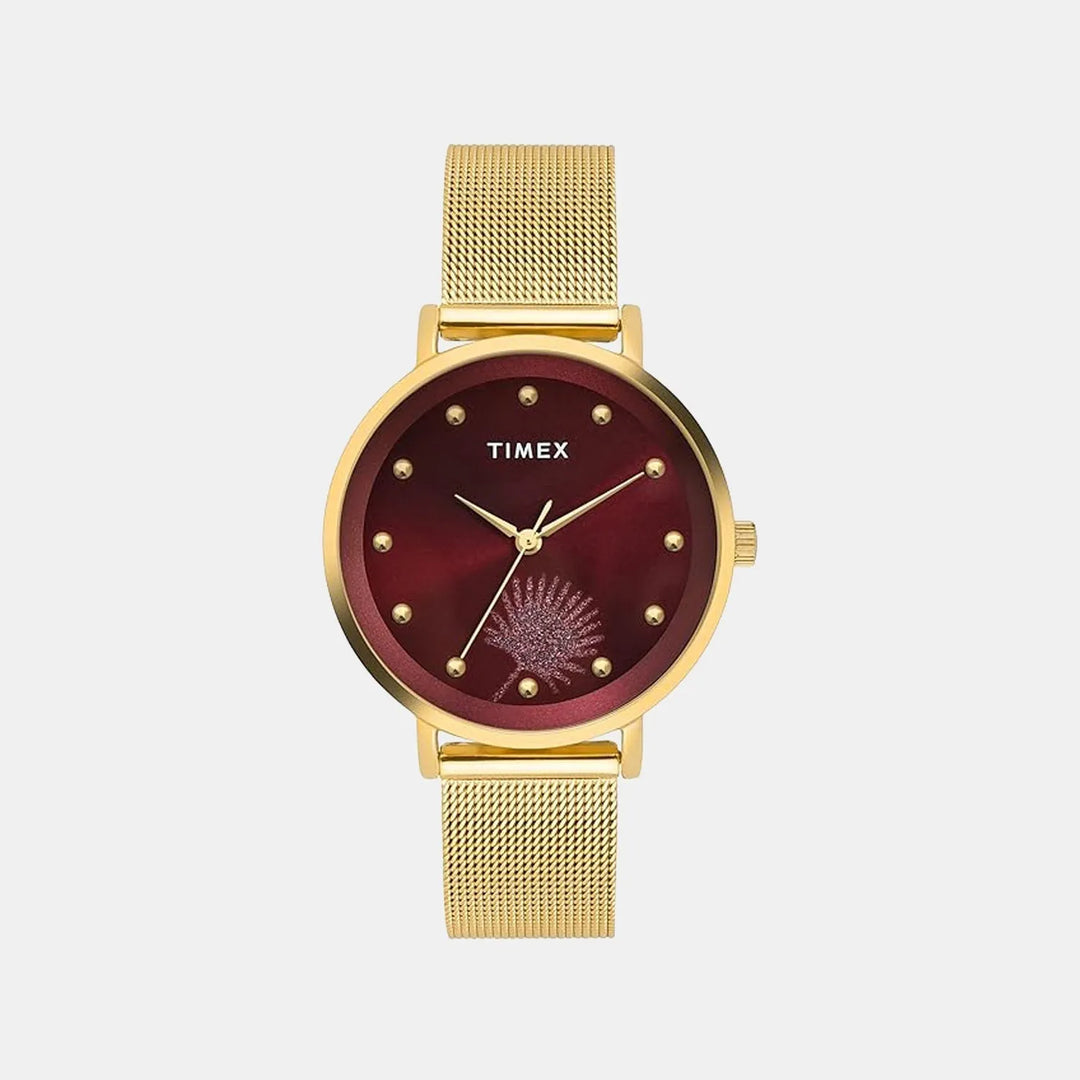 Timex Trendline TWEL12923 Burgundy Dial Women&