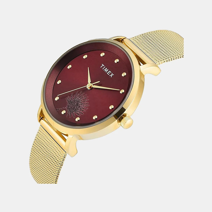 Timex Trendline TWEL12923 Burgundy Dial Women&