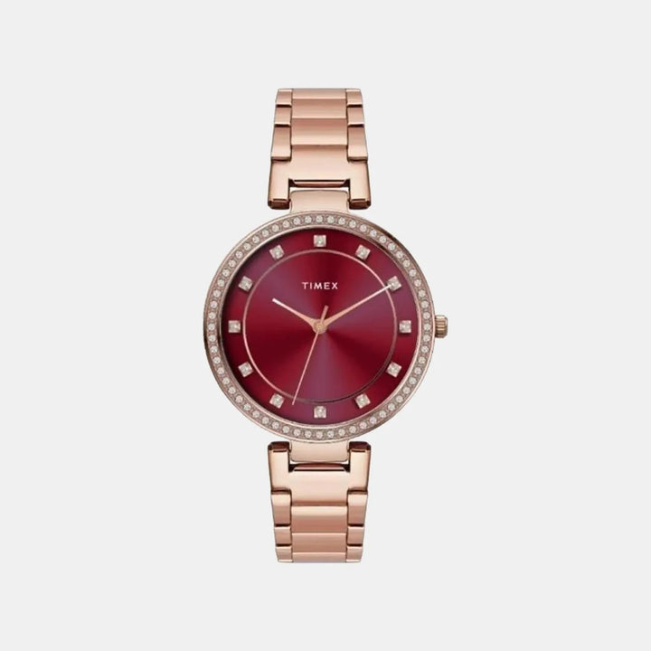 Timex Trendline TWEL18724 Deep Red Dial Women&