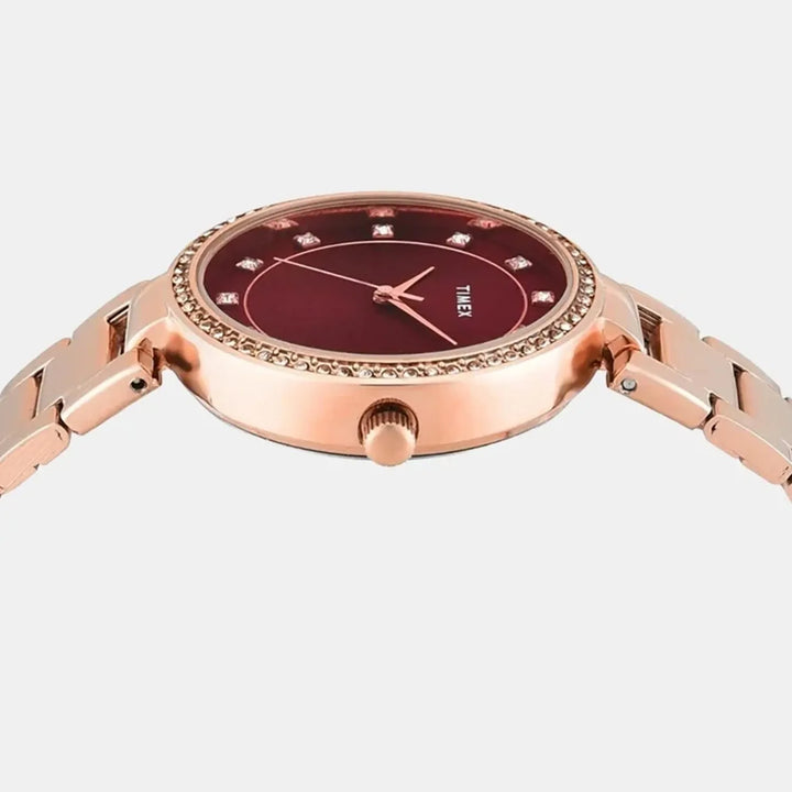 Timex Trendline TWEL18724 Deep Red Dial Women&