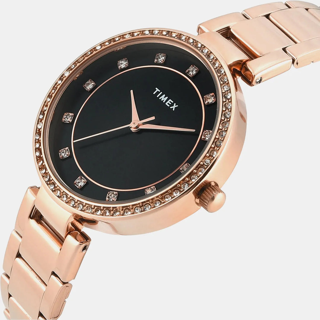 Timex Trendline TWEL18725 Black Dial Women&