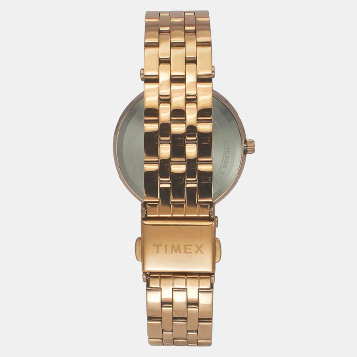Timex Trendline TWEL19102 Silver Dial Rose Gold Women&