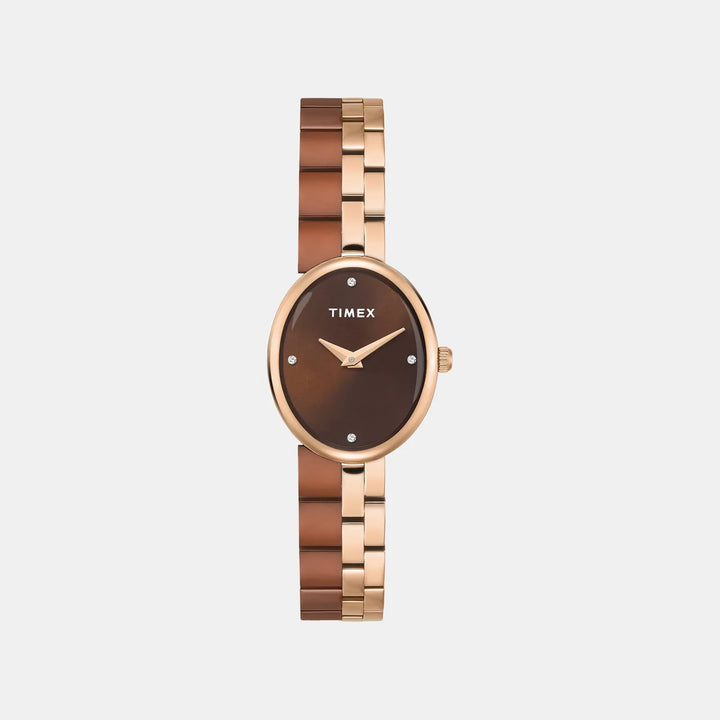 Timex Trendline TWEL27102 Brown Dial Women&