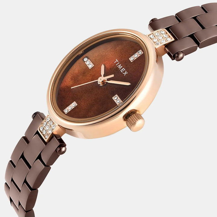Timex Trendline TWEL27202 Mother Of Pearl Dial Women&