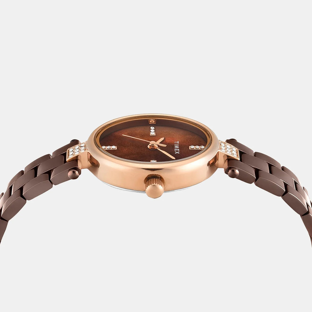Timex Trendline TWEL27202 Mother Of Pearl Dial Women&