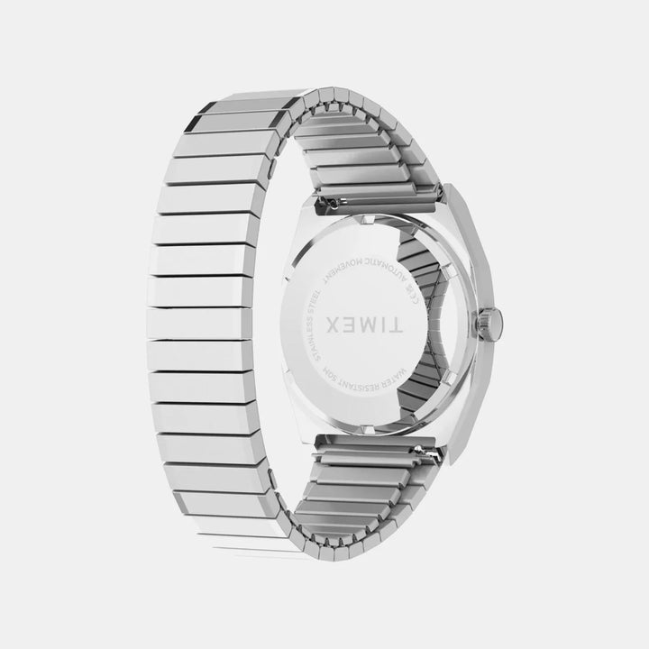 Timex Unisex Automatic Pink Dial Stainless Steel Watch TW2Y66800IK