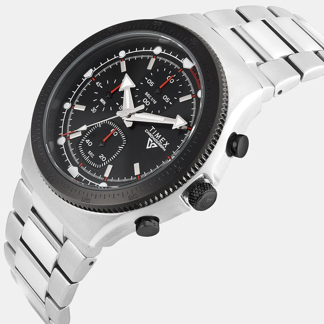Timex Vector Chronograph Black Dial Men&