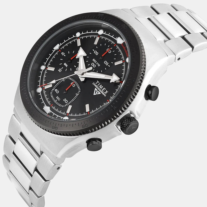 Timex Vector Chronograph Black Dial Men&