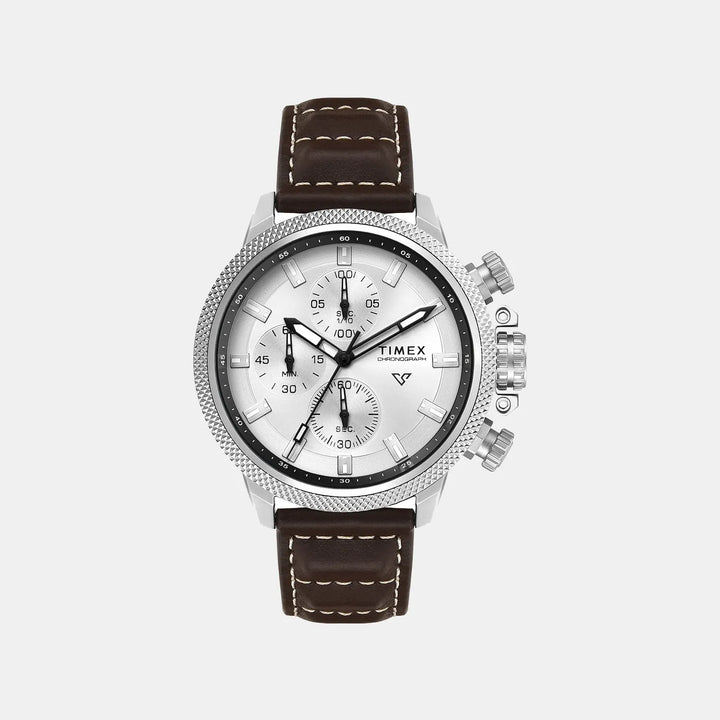 Timex Vector TWEG35100 Silver Dial Chronograph Men&