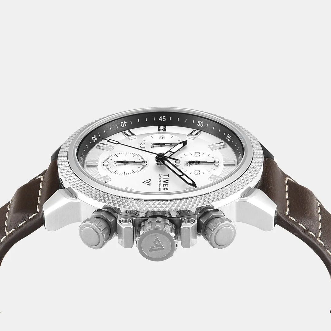 Timex Vector TWEG35100 Silver Dial Chronograph Men&