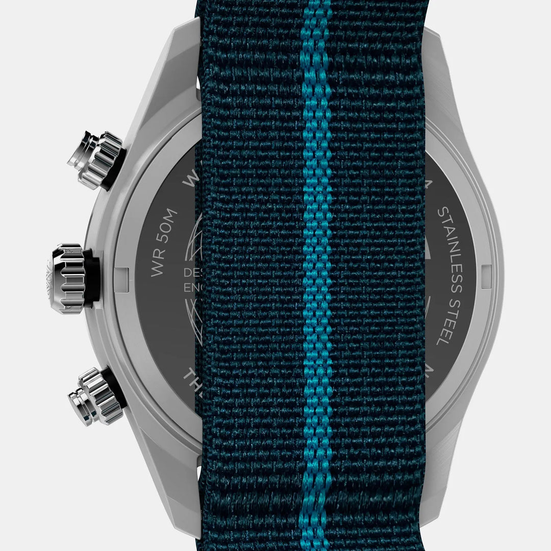 Timex Waterbury Heritage TW2Y39000IK Blue Dial Chronograph Men&