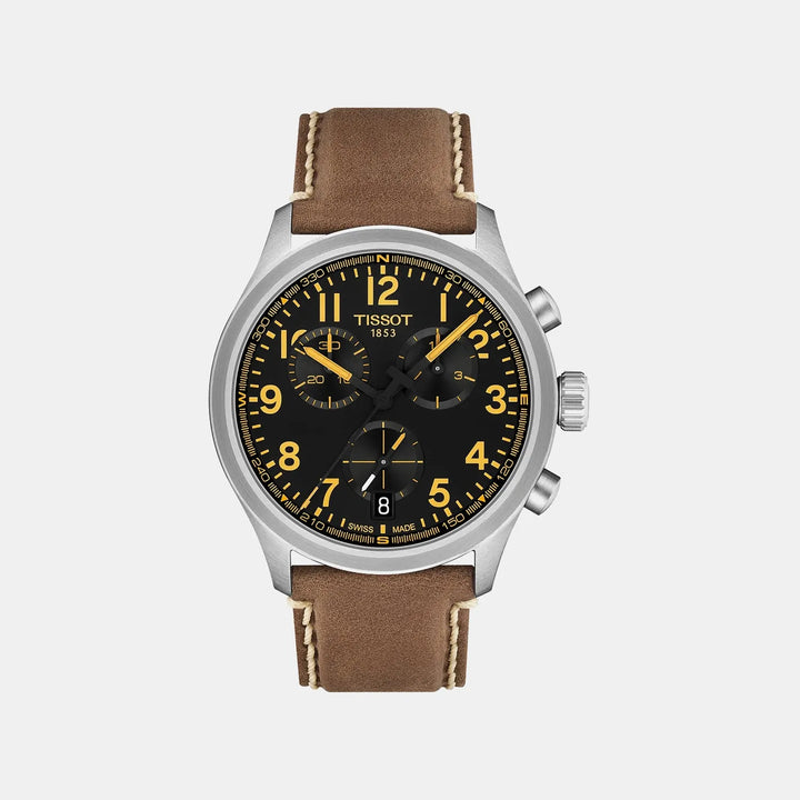 Tissot Chrono L Quartz Black Dial Chronograph Men&