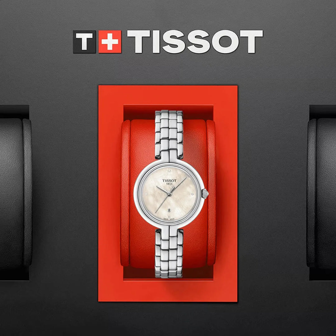 Tissot Flamingo Mother of Pearl Dial Women&