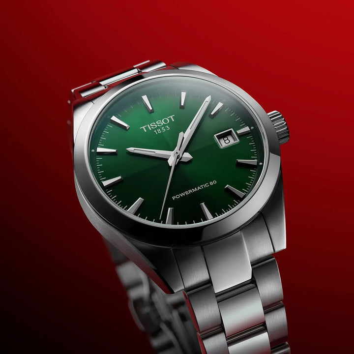 Tissot Gentleman T1658071109100 Green Dial Men&