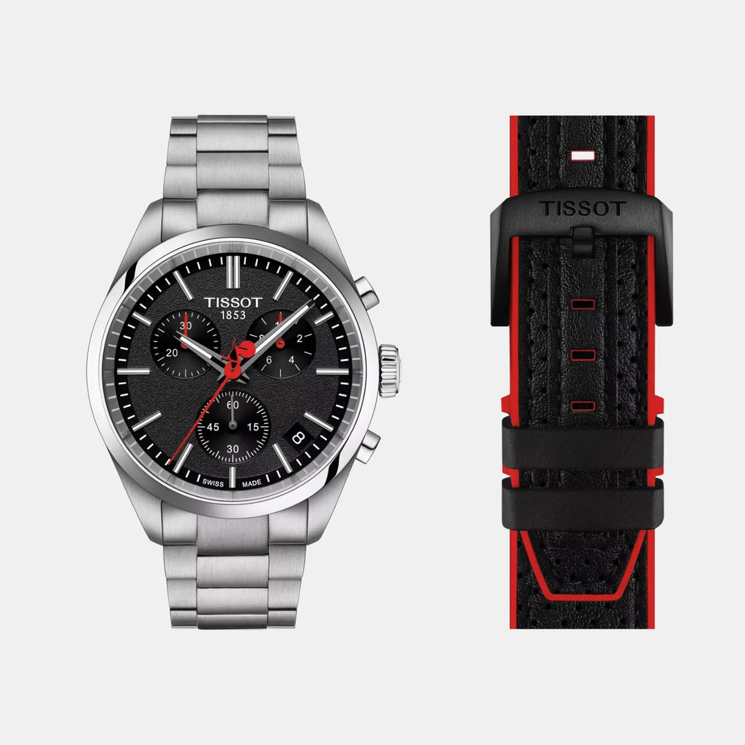 Tissot PR 100 Vuelta T1504171105101 Black Dial Men&