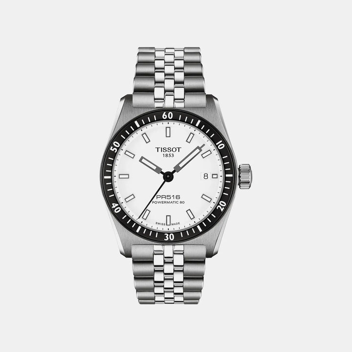 Tissot PR516 Powermatic 80 White Dial Men&