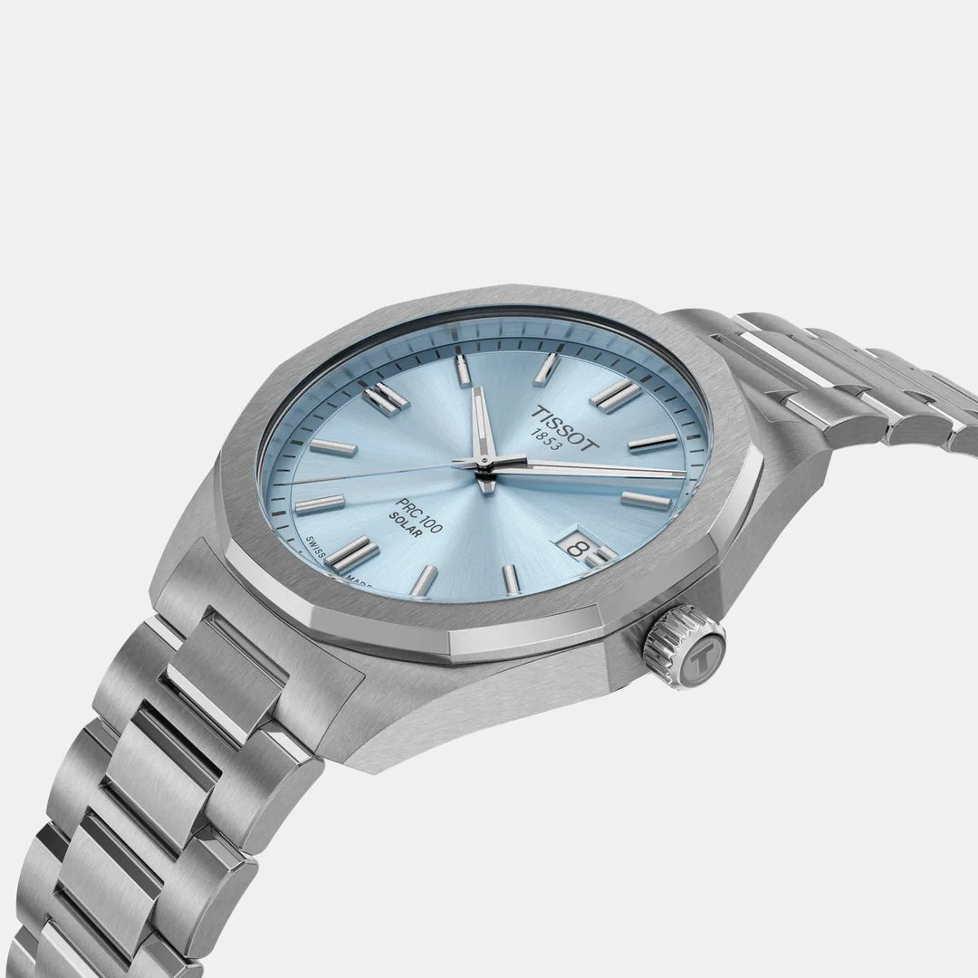 Tissot PRC 100 Solar Quartz Blue Dial Men&