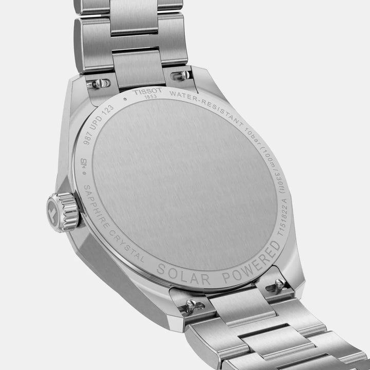 Tissot PRC 100 Women Solar Silver Dial Stainless Steel Watch T1518222203100