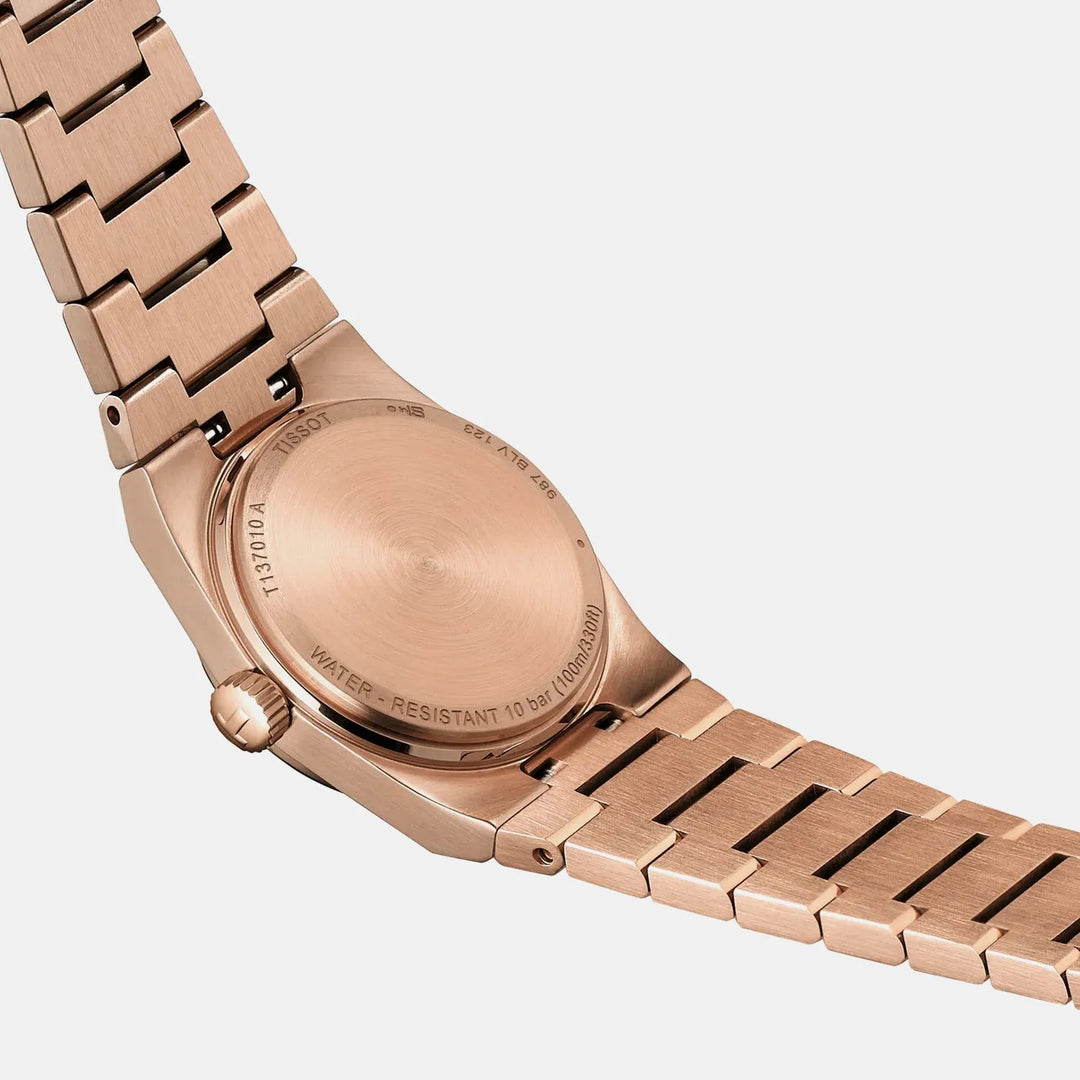 Tissot PRX T1370103350600 Gold Dial Women&