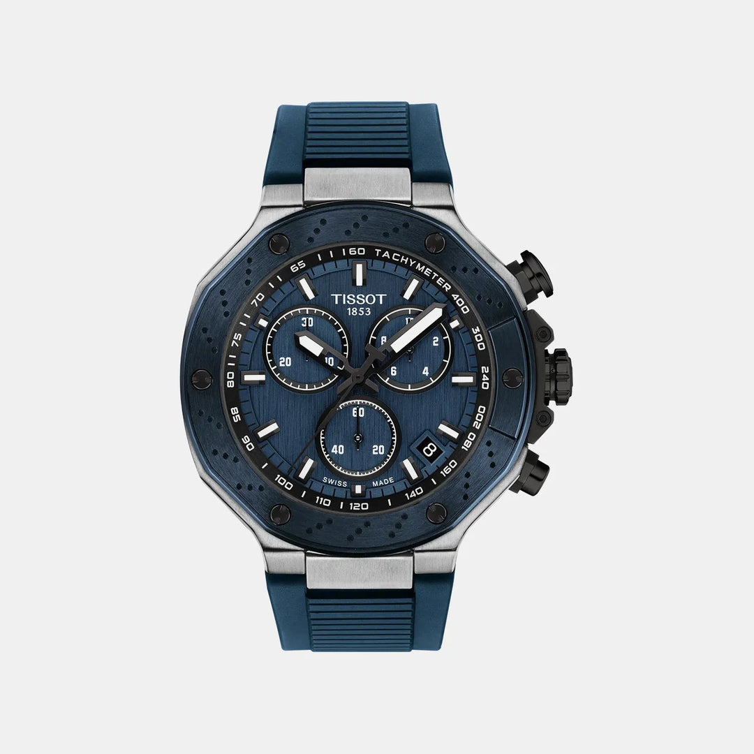 Tissot Sport T1414172704100 Blue Dial Chronograph Men&